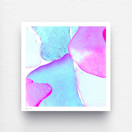 Pop Glasses Lagoon signed and numbered fine art print by Jeanne Le Menn