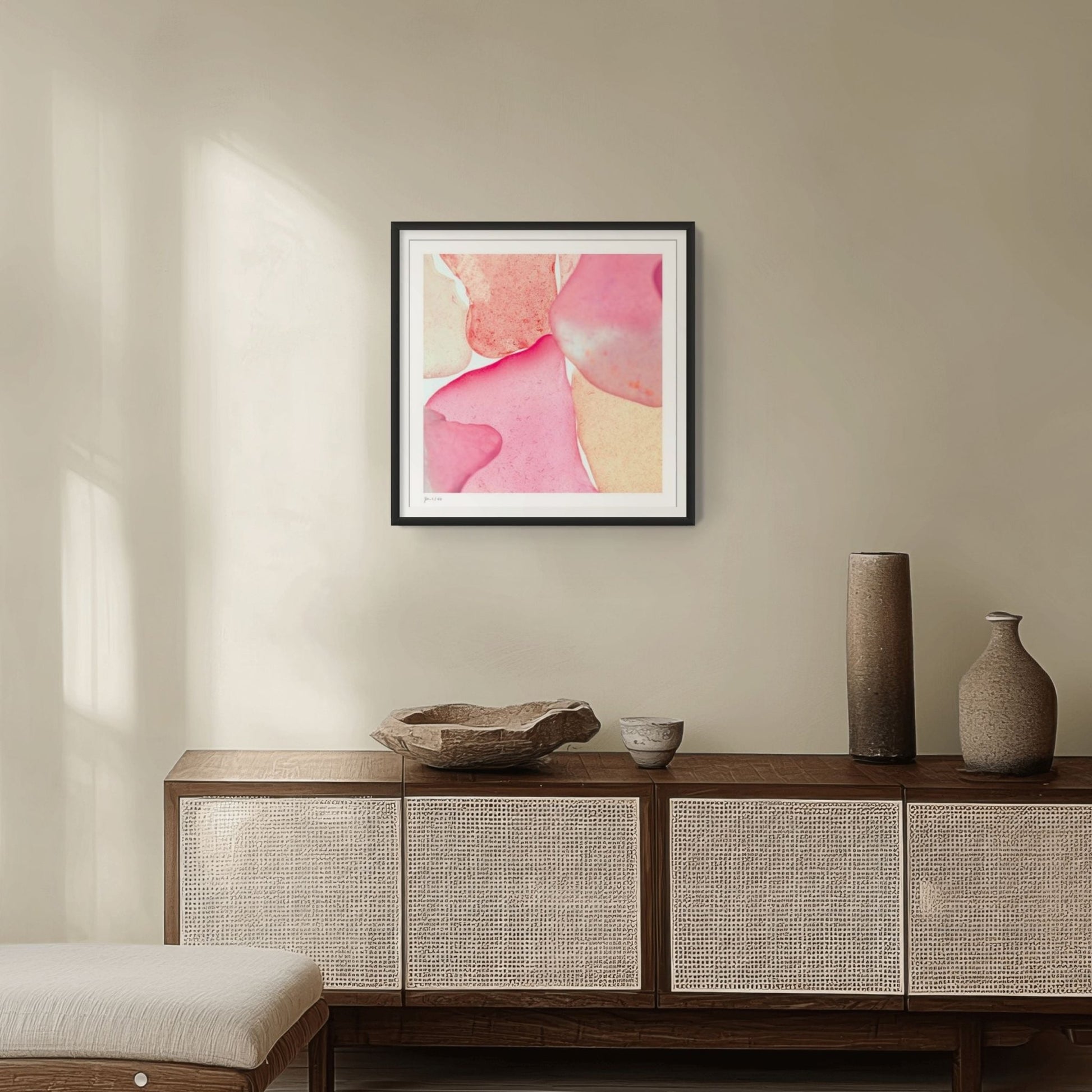 Pop Glasses – Blush contemporary wall art photography print by Jeanne Le Menn