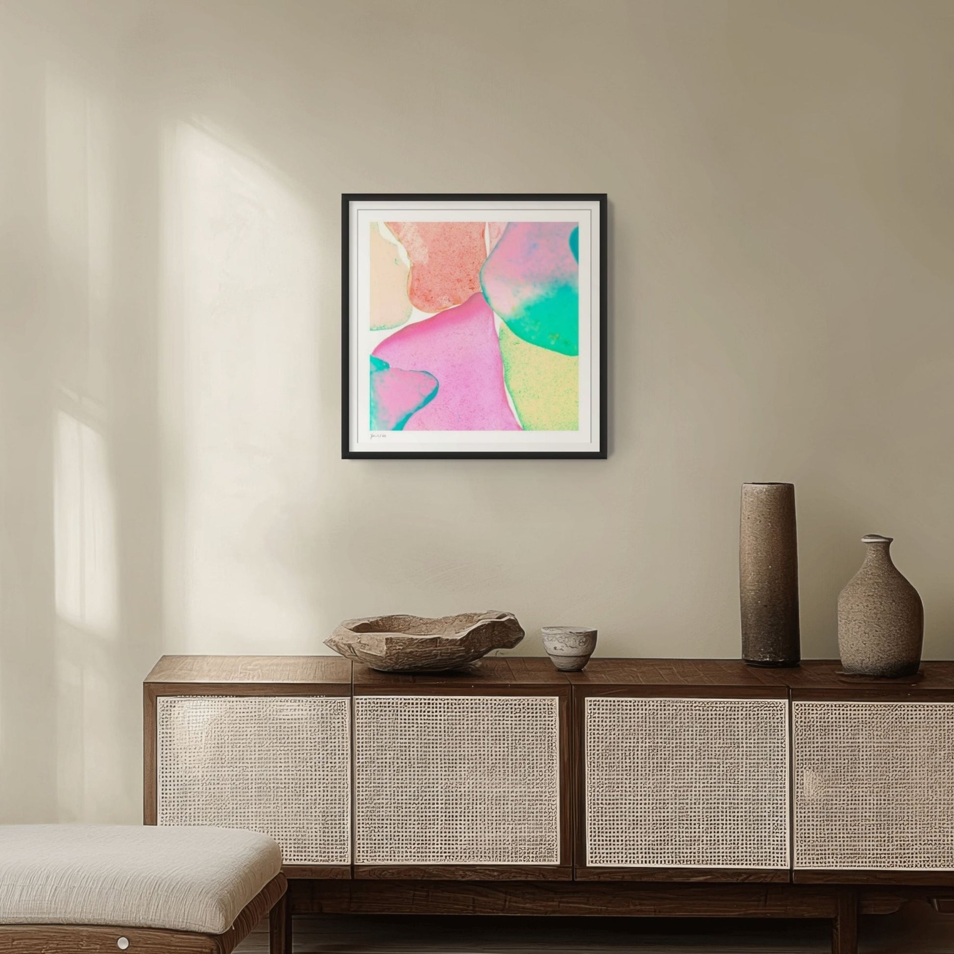 Pop Glasses – Coral contemporary wall art photography print by Jeanne Le Menn