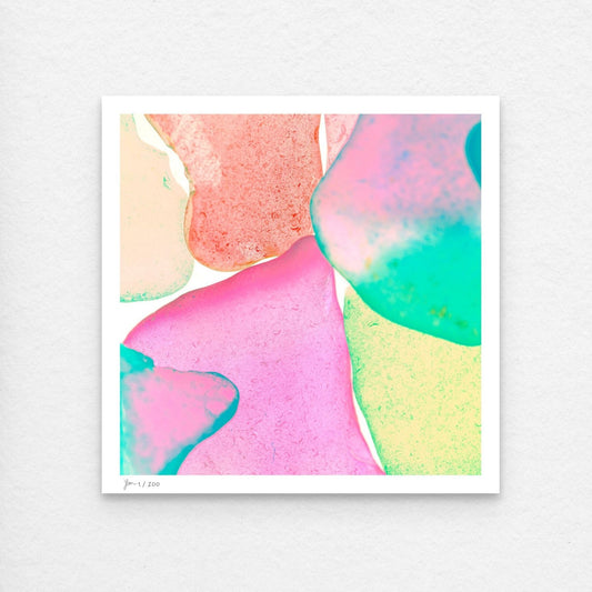Pop Glasses – Coral contemporary wall art photography print by Jeanne Le Menn