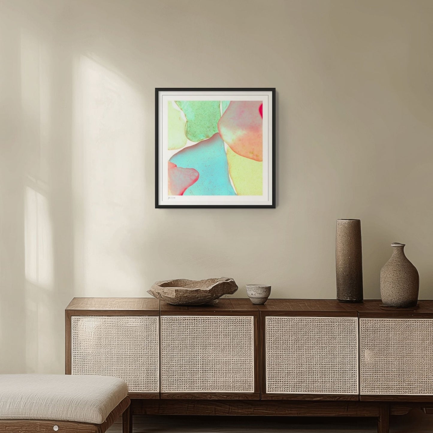 Pop Glasses – Mint contemporary wall art photography print by Jeanne Le Menn
