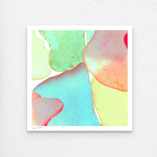 Pop Glasses – Mint contemporary wall art photography print by Jeanne Le Menn